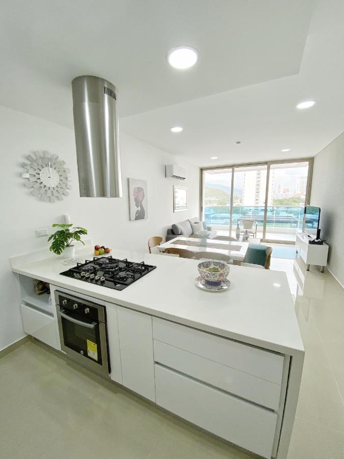 Apartamento Encantador Samaria Club De Playa, 3 Alcobas 6 Personas Playa Privada Santa Marta Dış mekan fotoğraf